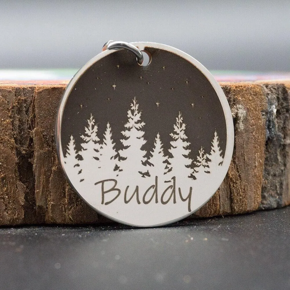 Personalized Engraved Round Dog ID Tag