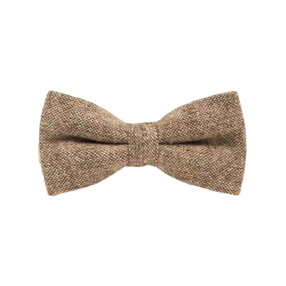 Retro Wool Bow Tie Pre-Tied