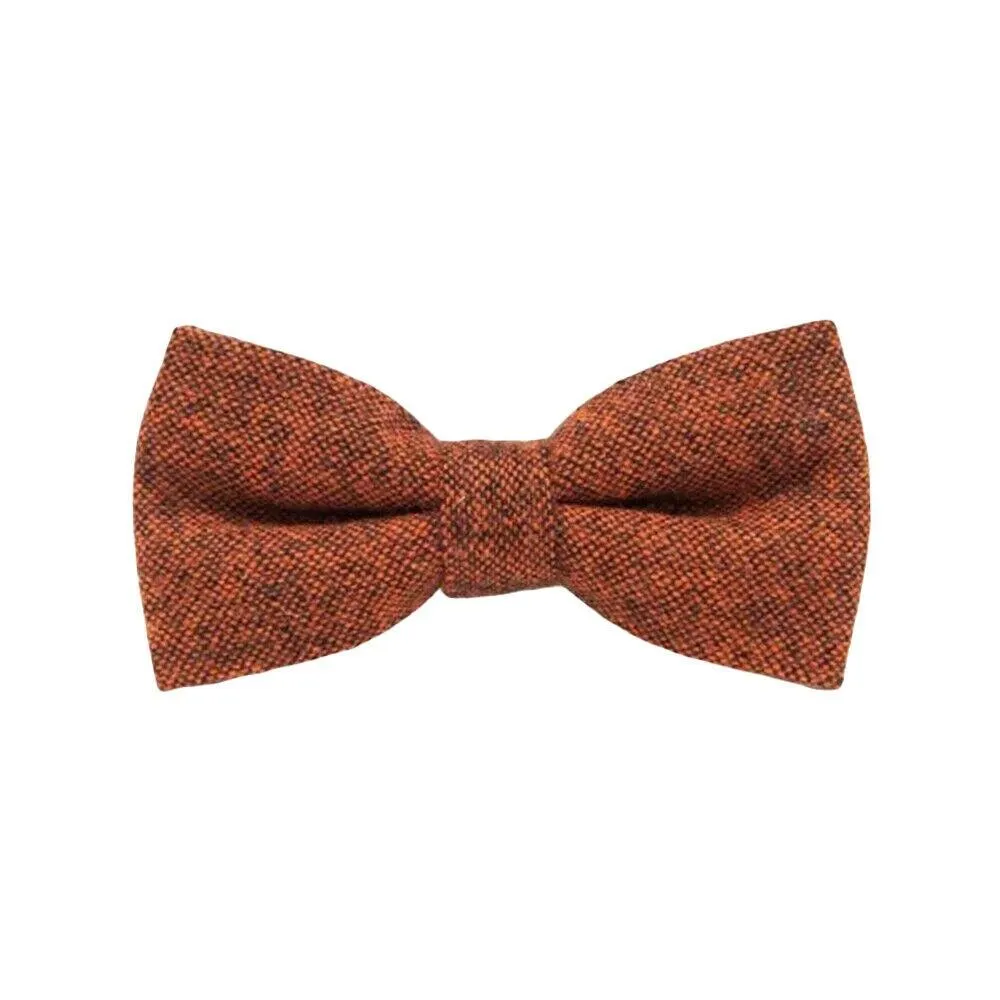 Retro Wool Bow Tie Pre-Tied