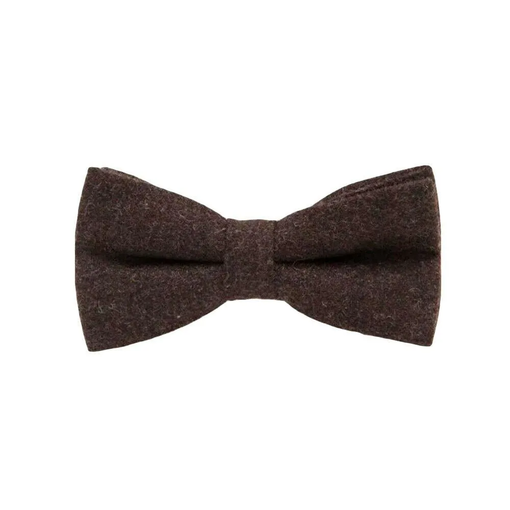 Retro Wool Bow Tie Pre-Tied