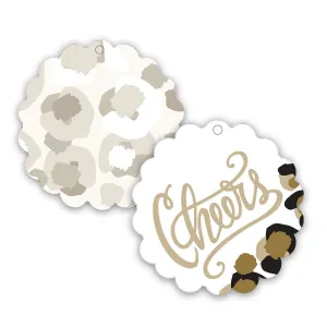 Scalloped Gift Tags - Classic Spot Cheetah