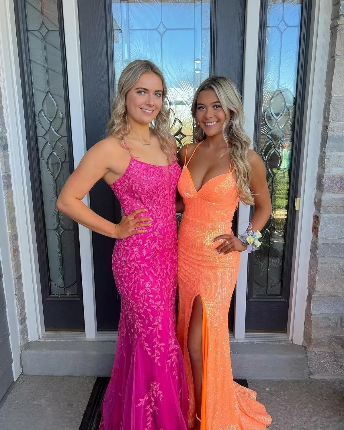 Sequin Mermaid Prom Dresses 2025 Sparkly V Neck Formal Dress Long Evening Party Gowns PU042