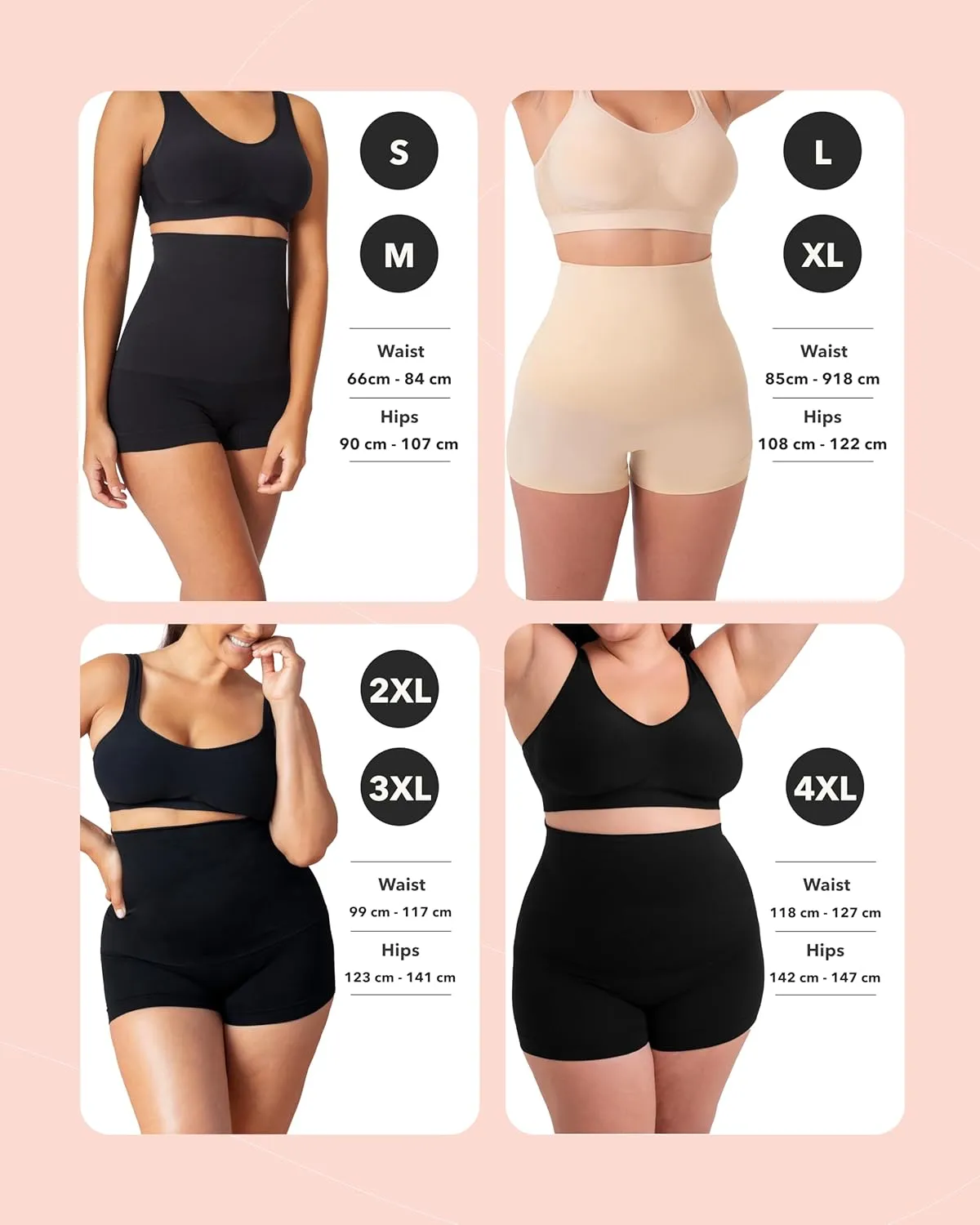 SHAPERMINT Tummy Control Shapewear - Body Shaper Tummy Control Boyshort, Body Shaper for Women, Plus Size Shapewear