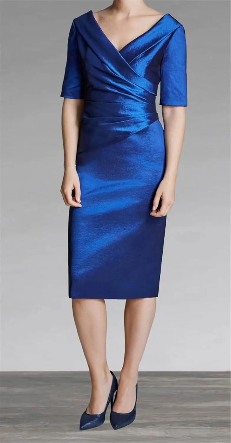 Short Mother of The Bride Dresses for Wedding Plus Size Tea Length Wedding Guest Formal Evening Gown