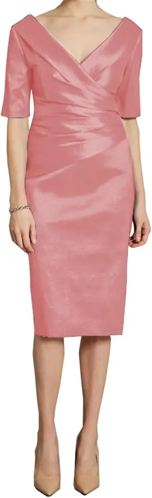 Short Mother of The Bride Dresses for Wedding Plus Size Tea Length Wedding Guest Formal Evening Gown