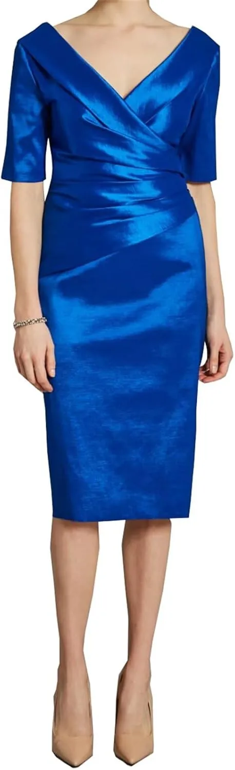 Short Mother of The Bride Dresses for Wedding Plus Size Tea Length Wedding Guest Formal Evening Gown