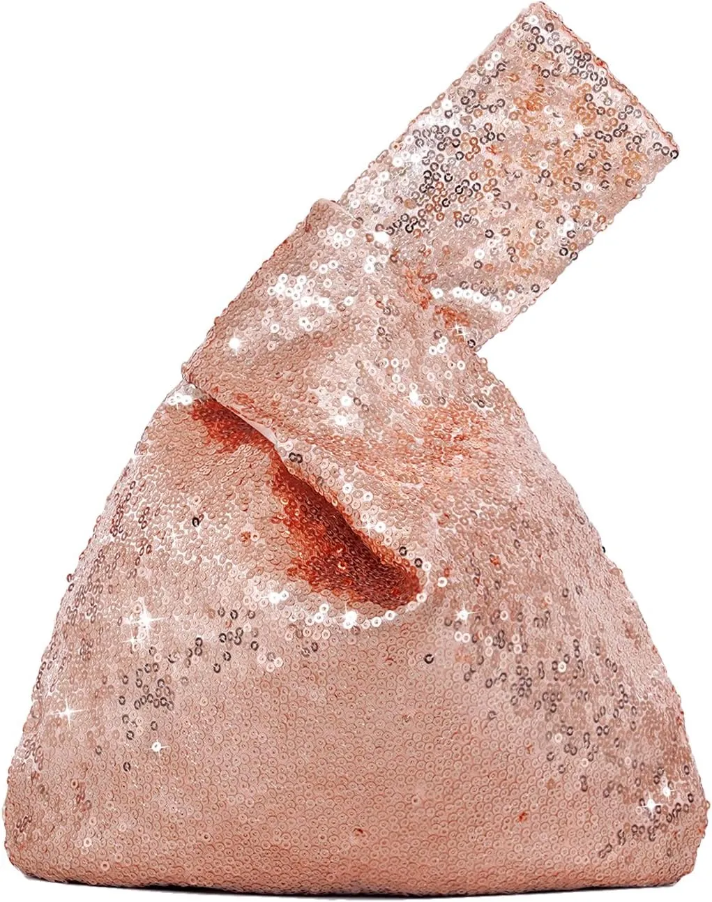 SquarePie Sequin Evening Bag Wrist Handbag Glitter Clutch Phone Wallet Purse Portable Pouch