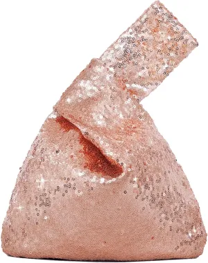 SquarePie Sequin Evening Bag Wrist Handbag Glitter Clutch Phone Wallet Purse Portable Pouch