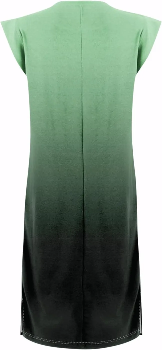 Summer Dresses for Women 2025 Sleeveless Boho Tie Dye Tank Dress Beach A Line Flowy Midi Sundress with Pocket