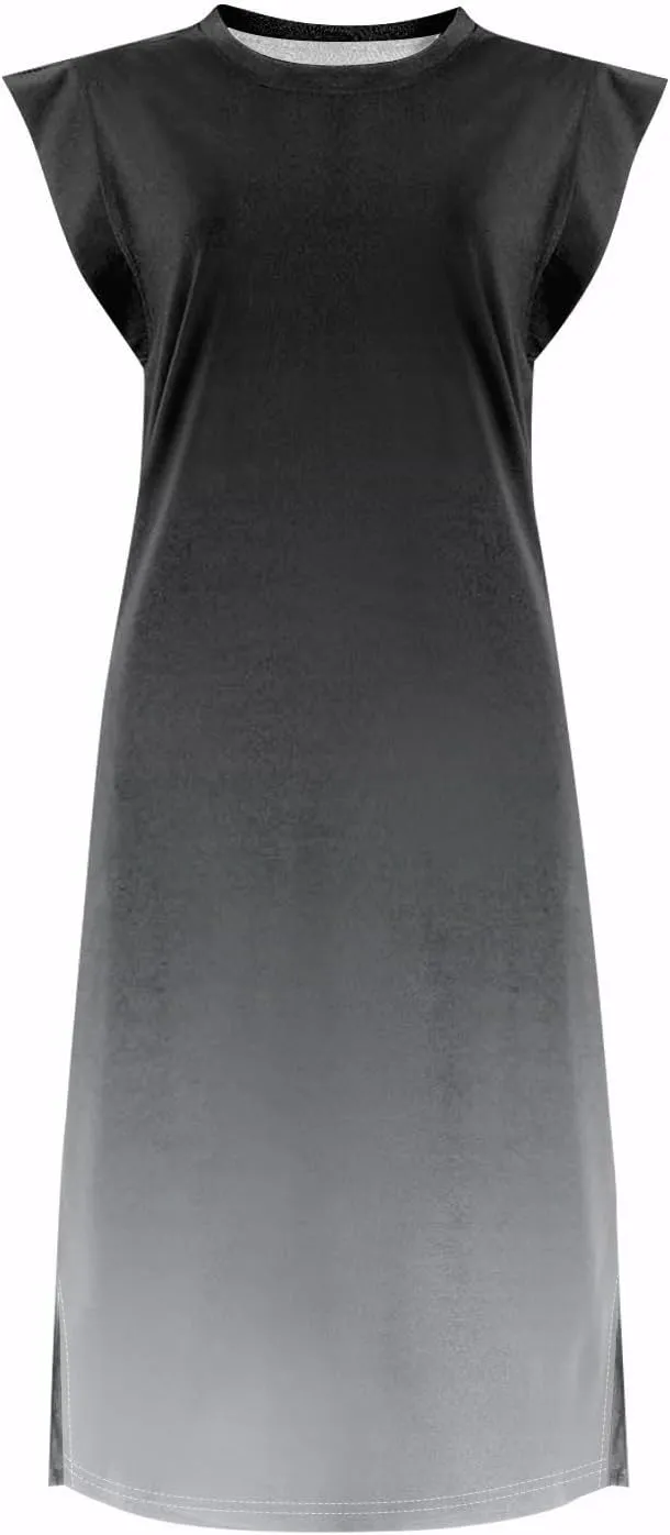 Summer Dresses for Women 2025 Sleeveless Boho Tie Dye Tank Dress Beach A Line Flowy Midi Sundress with Pocket