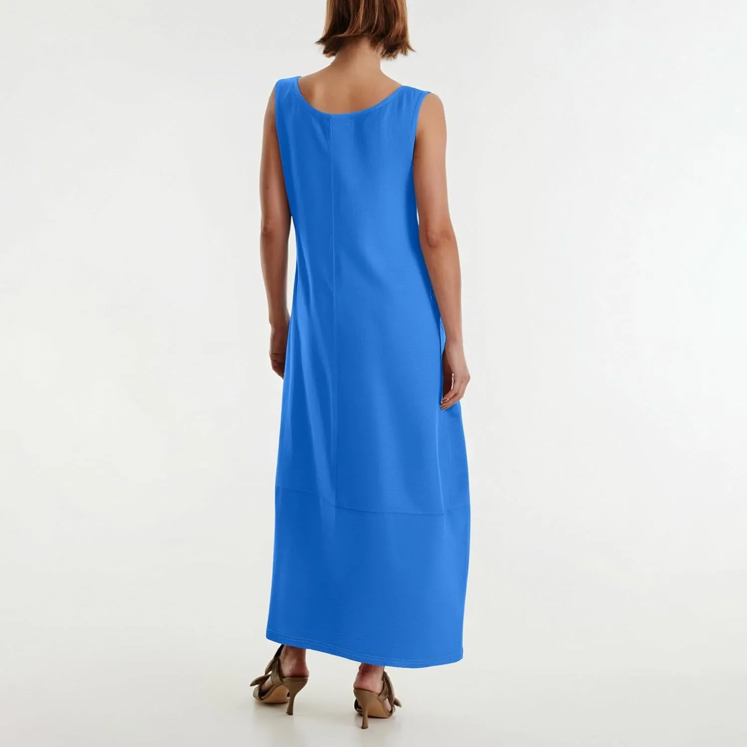 Sundresses for Women,2025 Summer Casual Scoop Neck Sleeveless Tank Maxi Dress,Trendy Floral Beach Vacation Dress