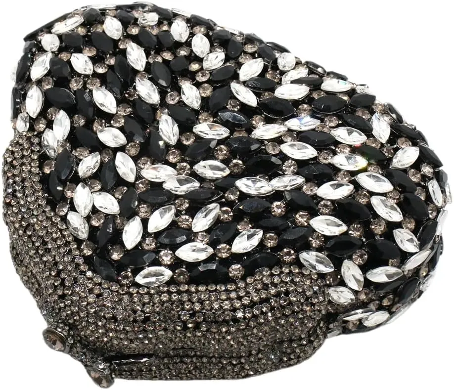 UMREN Women Glittering Luxury Crystal Evening Bag Rhinestone Clutch Purse Diamond Handbag Wedding Clutch Bag for Prom Party