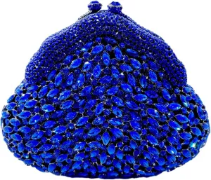 UMREN Women Glittering Luxury Crystal Evening Bag Rhinestone Clutch Purse Diamond Handbag Wedding Clutch Bag for Prom Party