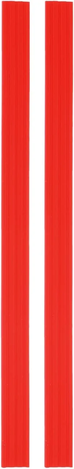uxcell 2Pcs Luggage Wheels Covers, Anti-Noise Luggage Wheel Silent Protector Covers for Luggage Suitcases or Office Chairs Caster, Red