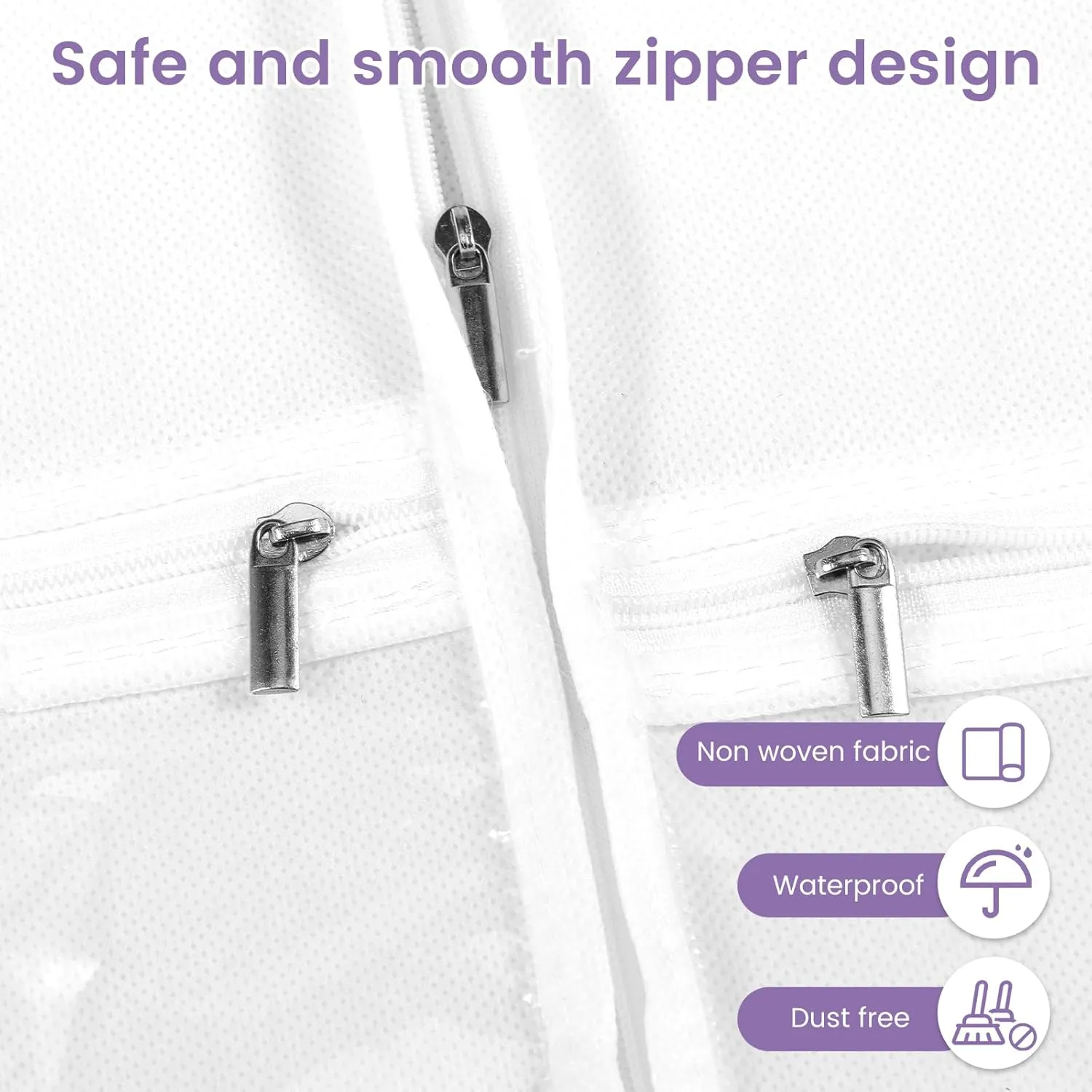 Wedding Dress Garment Bag with Bride Tote Bag 3 Pockets Bride Gowns Bag Nonwoven Dress Bag Cover Foldable Portable Dress Carrier Dustproof Bridal Dress Cover Hanging Clothes Cover Bag for Wom
