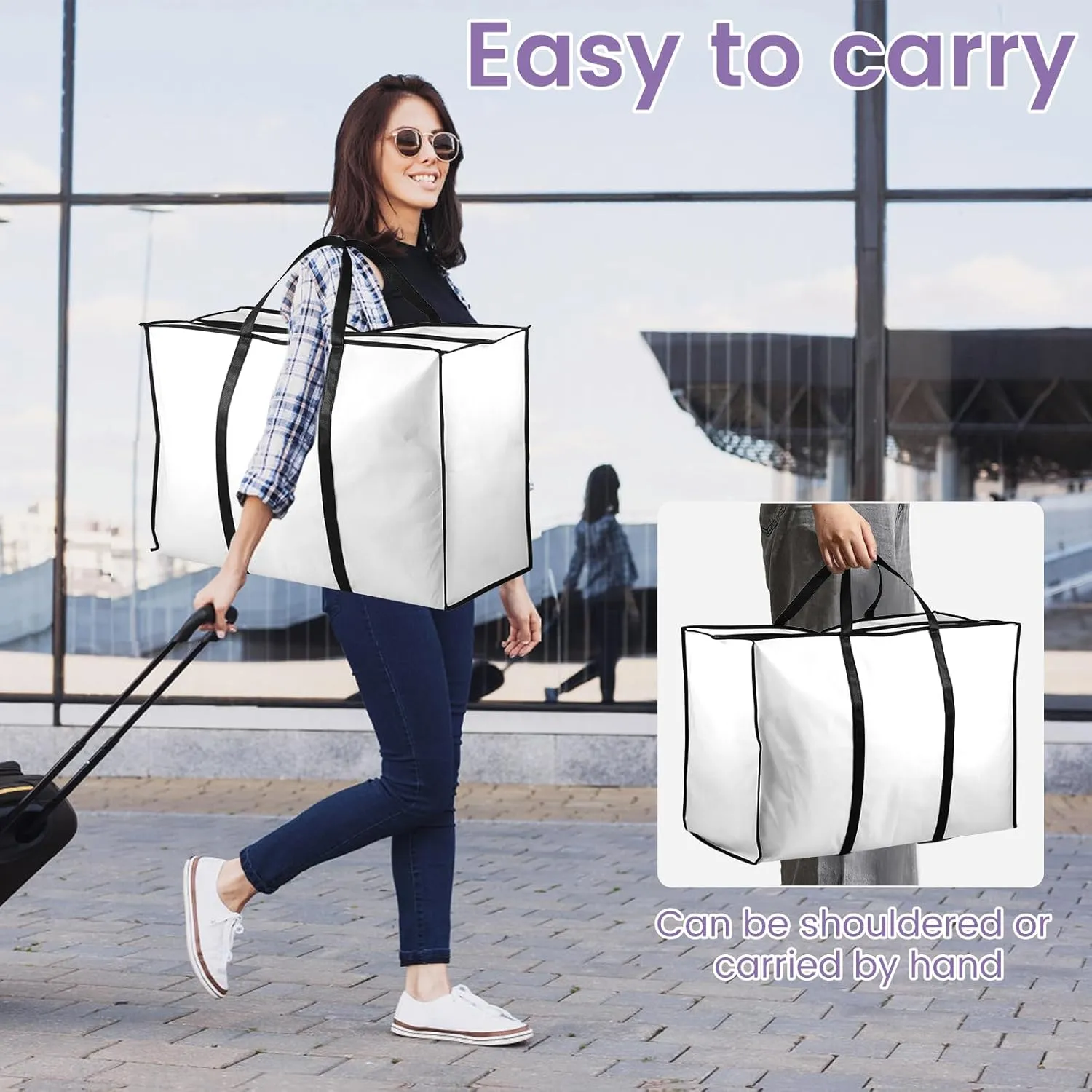 Wedding Dress Garment Bag with Bride Tote Bag 3 Pockets Bride Gowns Bag Nonwoven Dress Bag Cover Foldable Portable Dress Carrier Dustproof Bridal Dress Cover Hanging Clothes Cover Bag for Wom