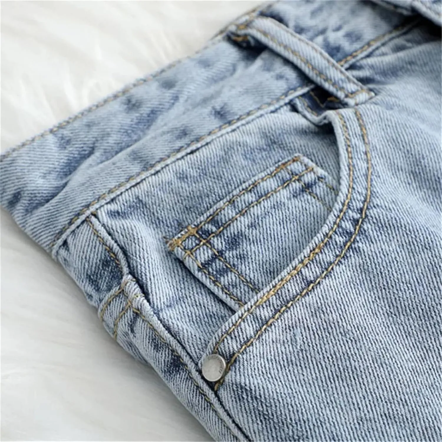 Women Denim Skirt Summer A Line High Waist Loose Split Hem Blue Chic Casual Jean Midi Skirt Streetwear