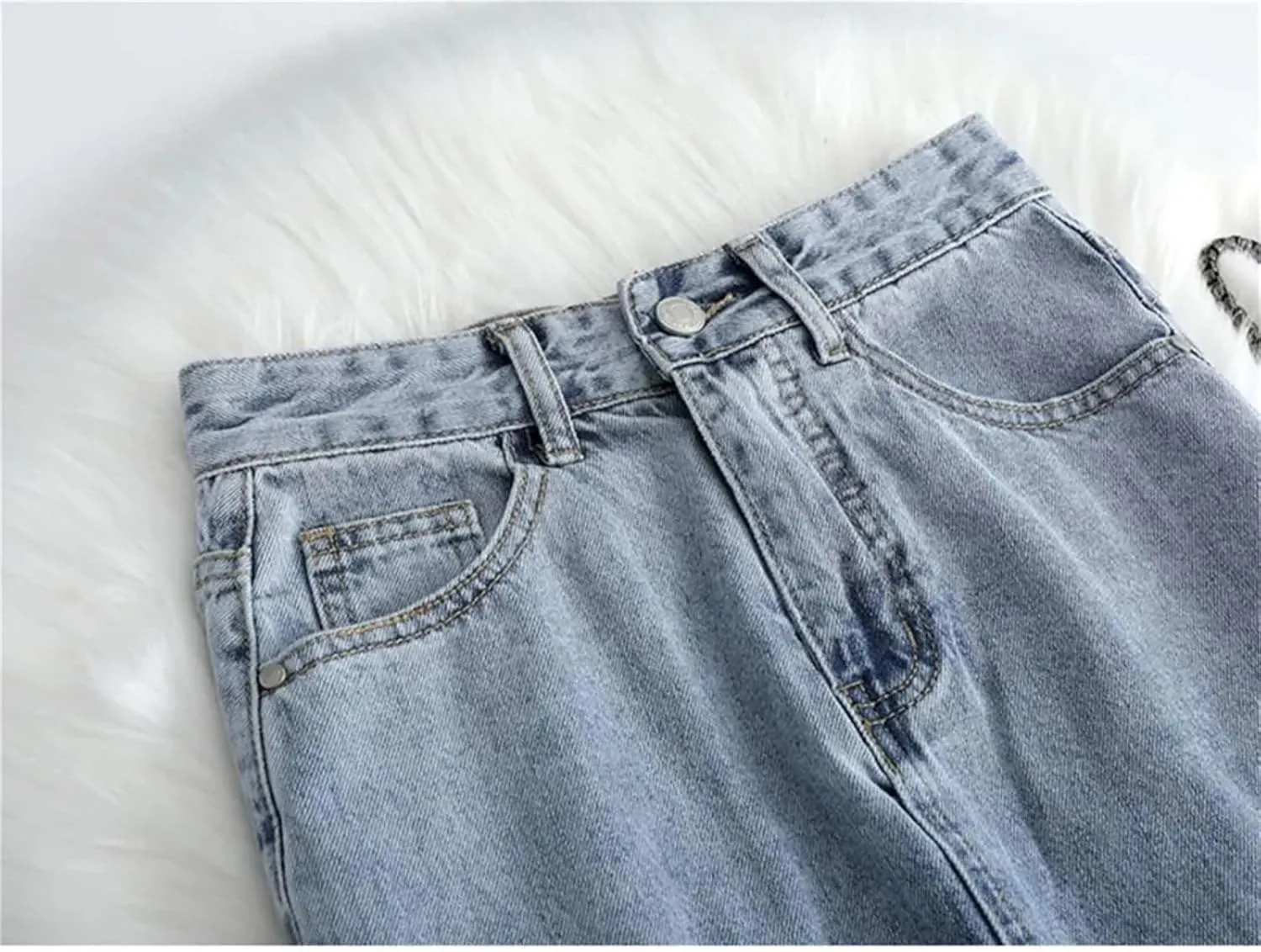 Women Denim Skirt Summer A Line High Waist Loose Split Hem Blue Chic Casual Jean Midi Skirt Streetwear