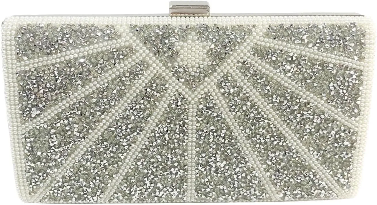 Women Evening Bag Rhinestone Silver Gold Clutches Ladies Banquet Wedding Dinner Long Purse Female Handbag