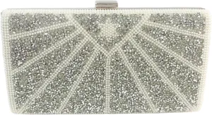 Women Evening Bag Rhinestone Silver Gold Clutches Ladies Banquet Wedding Dinner Long Purse Female Handbag