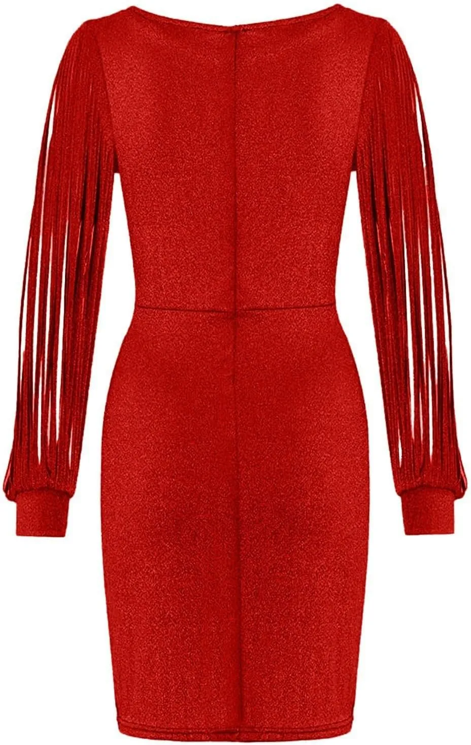 Women Sequin Bodycon Midi Dress Elegant Long Sleeve Cutout Party Evening Gown Formal Dresses