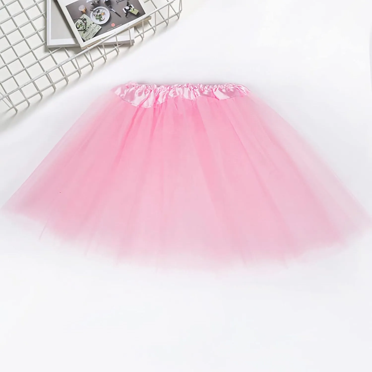 Women's A-Line High Waisted Midi Skirt Womens Candy Color Skirts Chic High Waisted A Line Skirts Layered Embroide
