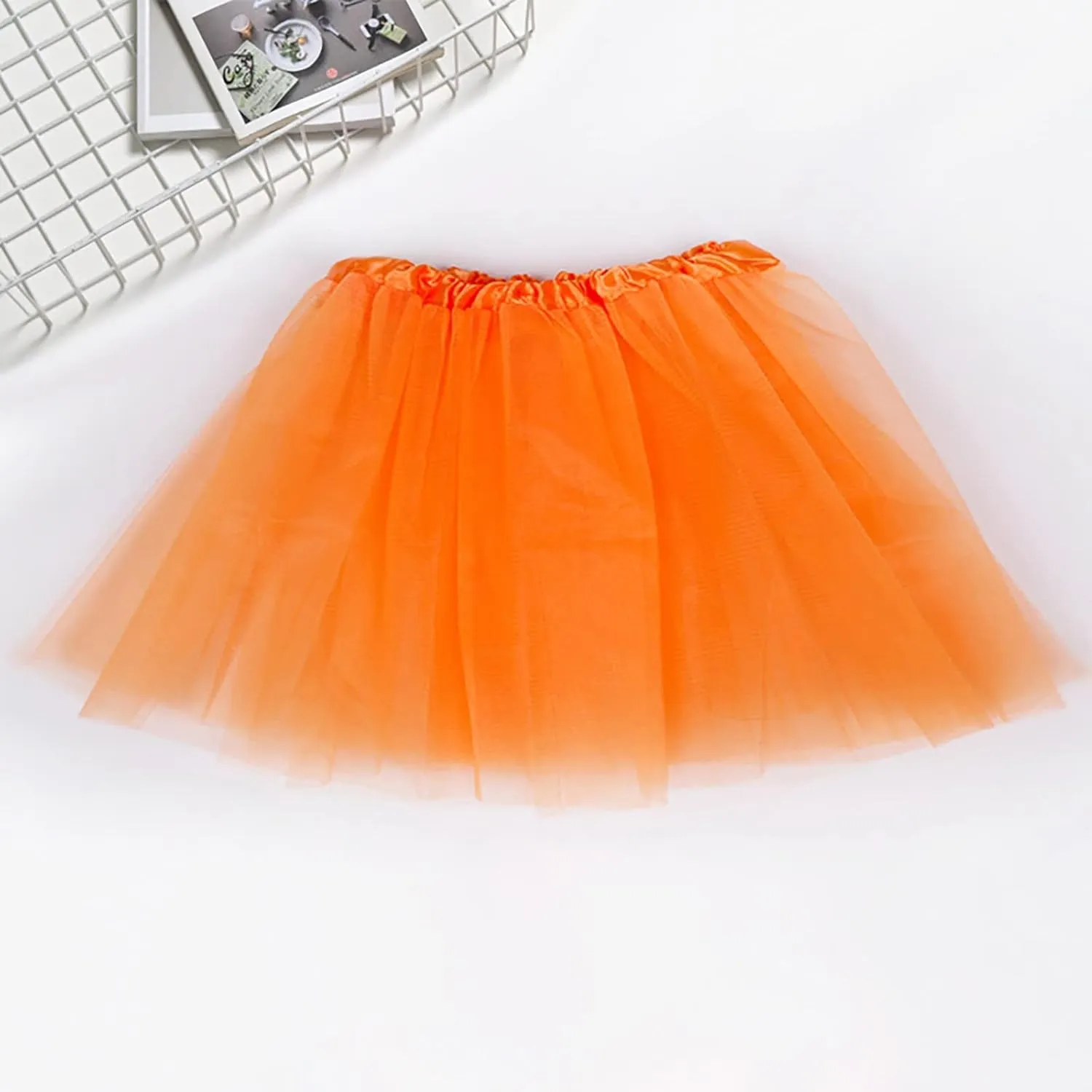 Women's A-Line High Waisted Midi Skirt Womens Candy Color Skirts Chic High Waisted A Line Skirts Layered Embroide