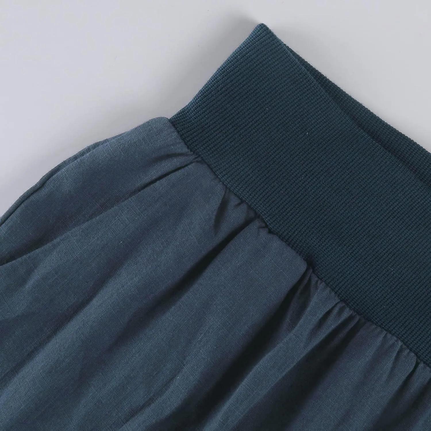 Womens Elastic High Waisted Palazzo Pants Casual Straight Wide Leg Long Beach Lounge Pant Trousers with Pocket