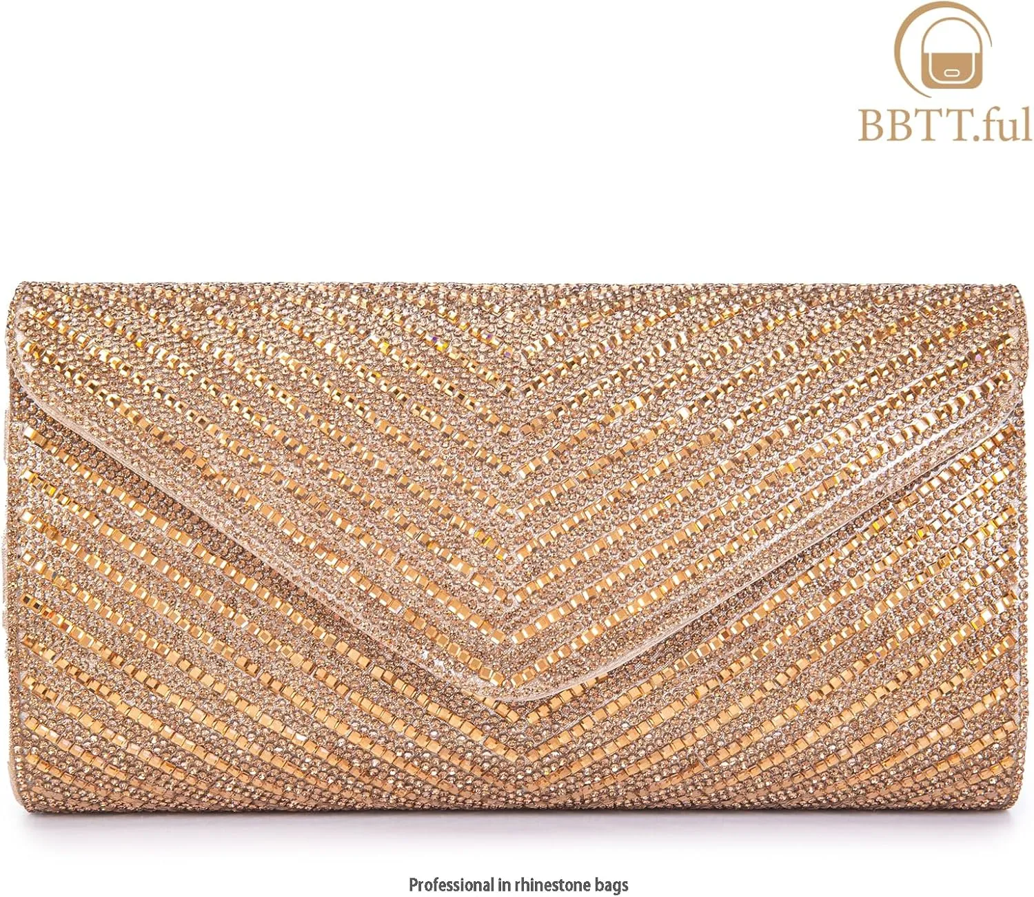 Women's Evening Handbags Envelope Clutch Purses Ladies Crossbody Bags Rhinestone Wedding Bag Shoulder Bag for Women