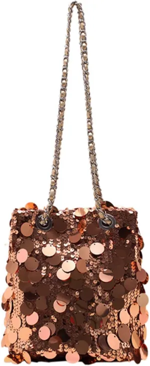 Womens Shoulder Bag Sequin Purse Crystal Clutch Evening Bag Sparkle Purse Mob Wife Aesthetic