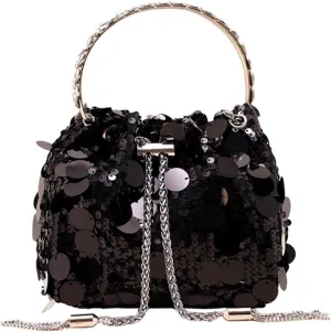 Womens Shoulder Bag Sequin Purse Sparkle Purse Crystal Clutch Evening Bag Mob Wife Aesthetic