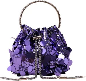 Womens Shoulder Bag Sequin Purse Sparkle Purse Crystal Clutch Evening Bag Mob Wife Aesthetic