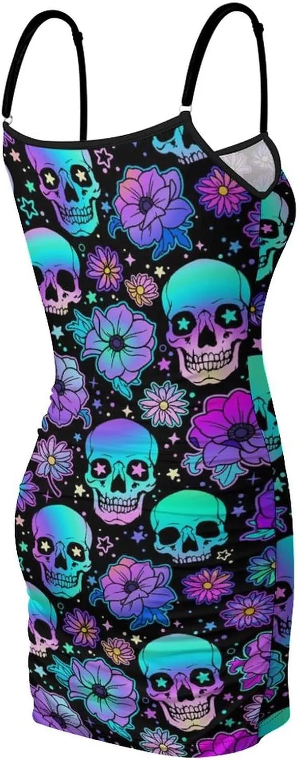 Women's Sleeveless Adjustable Strappy Summer Beach Swing Dress