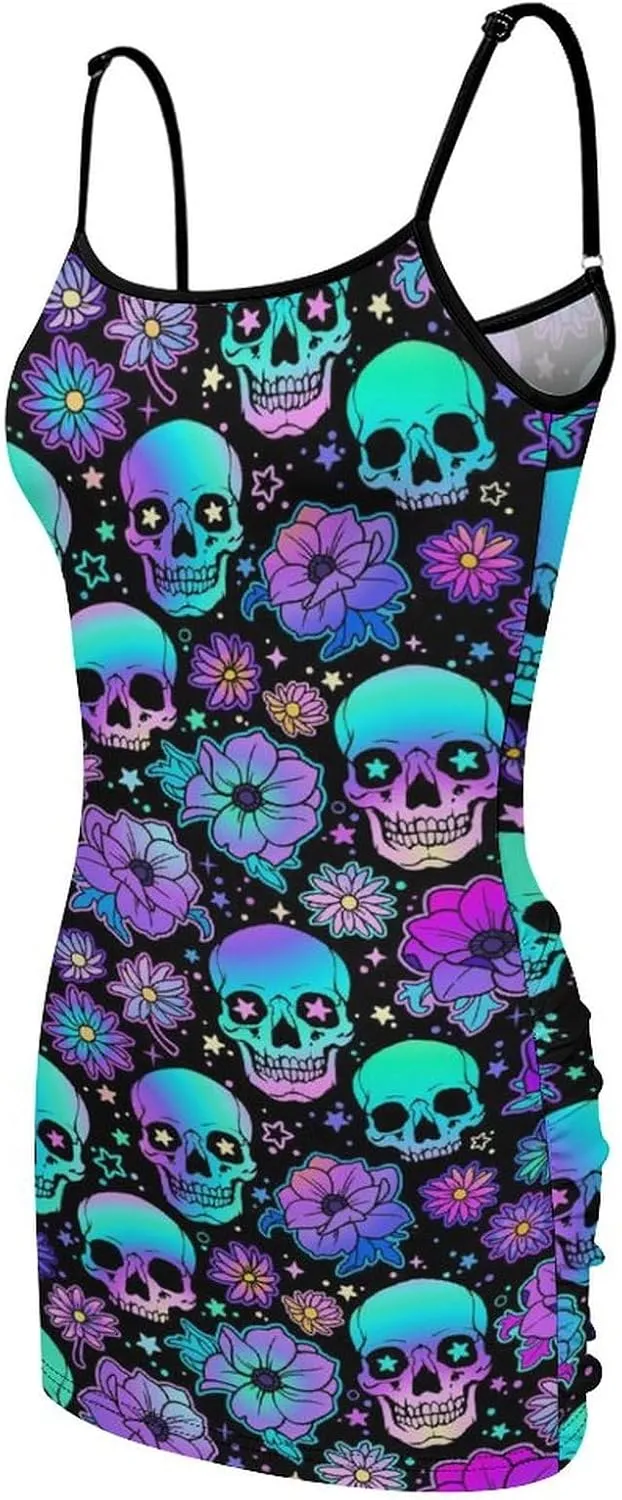 Women's Sleeveless Adjustable Strappy Summer Beach Swing Dress
