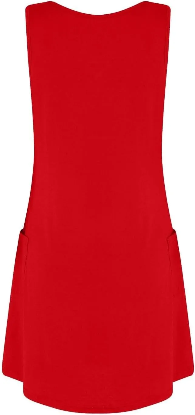 Womens Summer Dresses 2025 Loose V Neck Sleeveless Sundresses Swimsuit Coverup with Pockets Floral/Plain/Eyelet