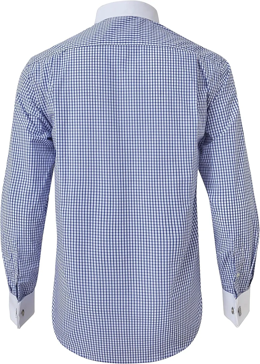 Year In Year Out French Cuff Wrinkle Free Dress Shirt for Men Regular Fit Long Sleeve Wrinkle Resistant Shirt