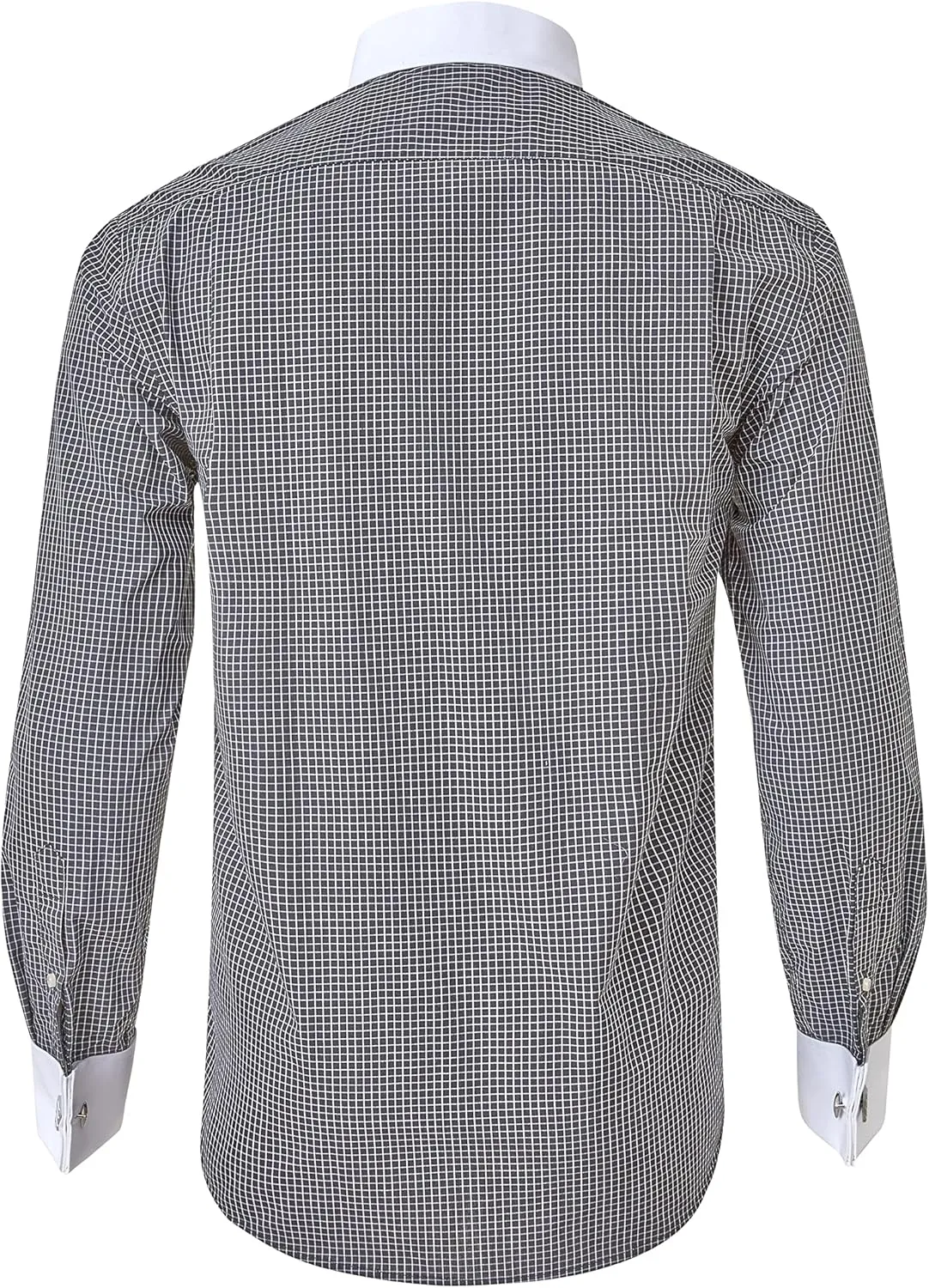 Year In Year Out French Cuff Wrinkle Free Dress Shirt for Men Regular Fit Long Sleeve Wrinkle Resistant Shirt